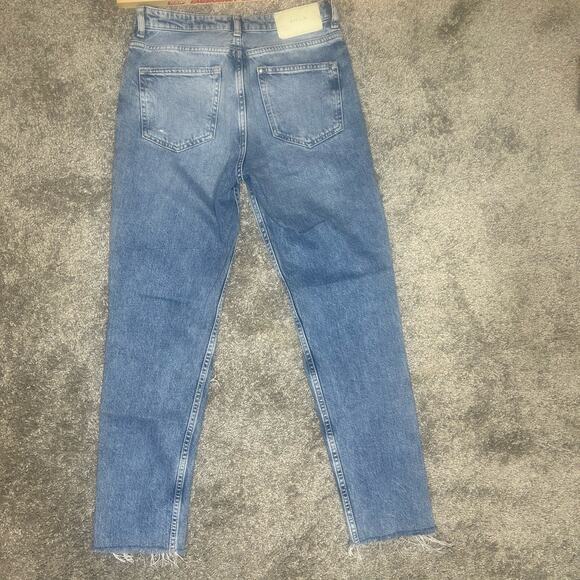 &Denum Size 2 Boyfriend Low Waist Button Fly Inseam 27 Inches - Picture 6 of 7